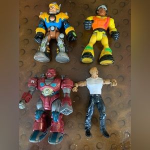 Action Figure Lot Rescue Heroes WWE and Hap-P-Kid figures